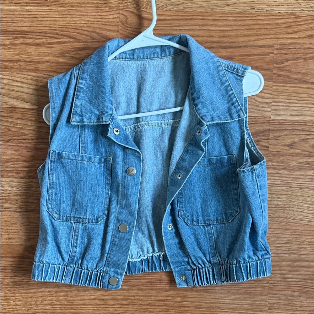 Denim Sleeveless Vest